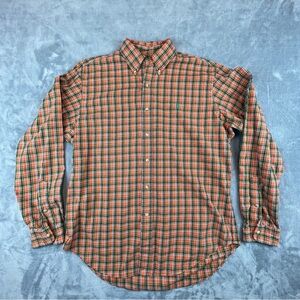 Ralph Lauren Classic Fit Button Down Shirt Plaid Long Sleeve Men’s Large